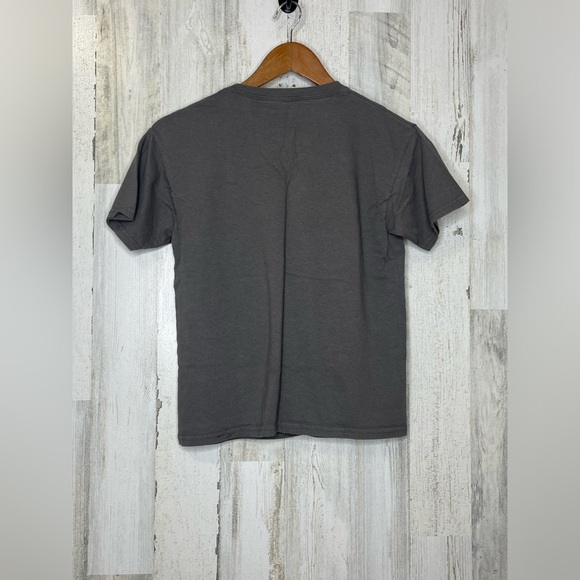 GWP Sport Kids I DRIVE MY FAMILY NUTS Graphics Tee Gray Brown Boys Size L 10/12 - Picture 2 of 8